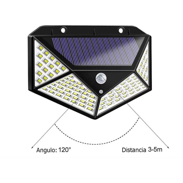 Luz Solar de Alta Potência: Sensor de Movimento e Iluminação Ampla Cazza