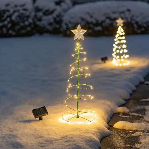 Árvore de Natal Decorada movida a Energia Solar Cazza