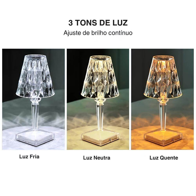 Luminária de messa Led Diamante