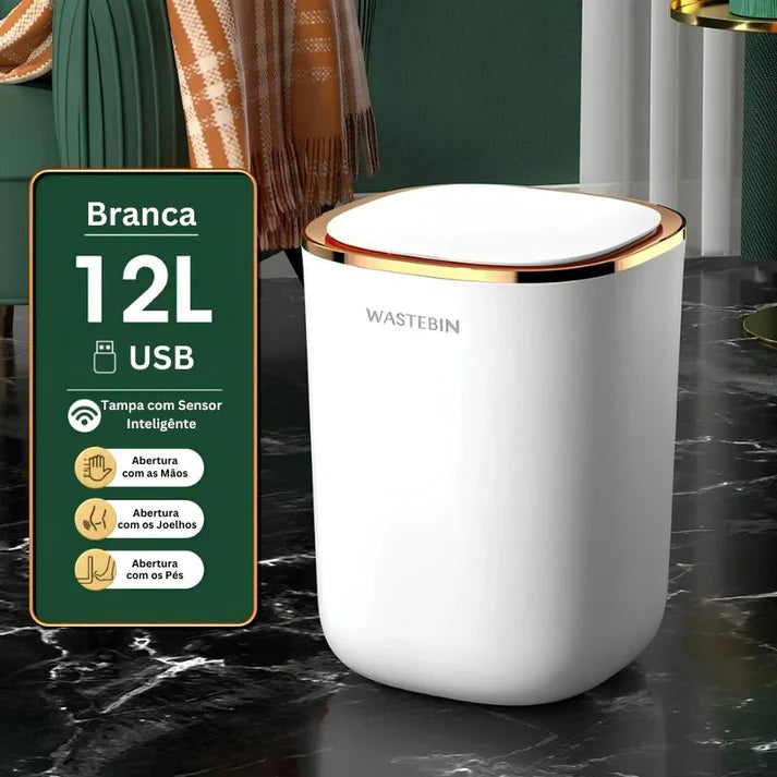 Lixeira Automática para Banheiro e Cozinha Cazza