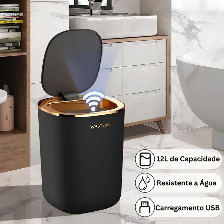 Lixeira Automática para Banheiro e Cozinha Cazza