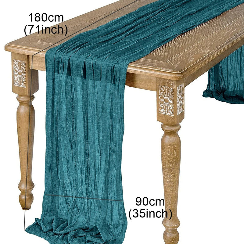 Caminho de Mesa Elegância Sutil em Cheesecloth Vintage Cazza