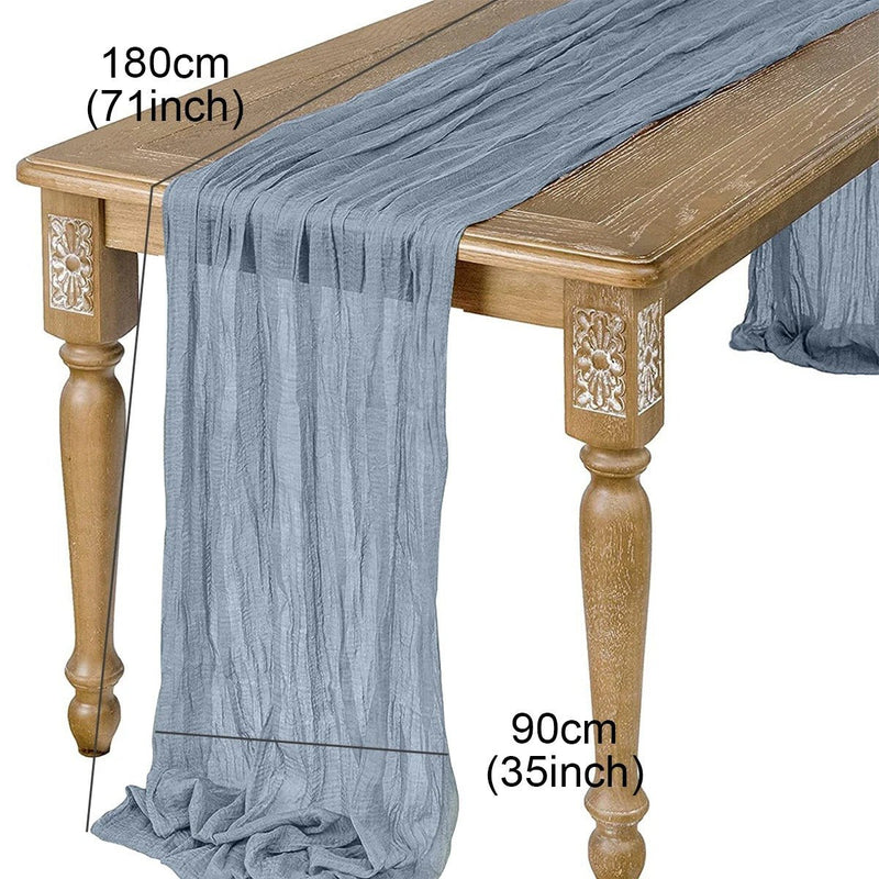 Caminho de Mesa Elegância Sutil em Cheesecloth Vintage Cazza