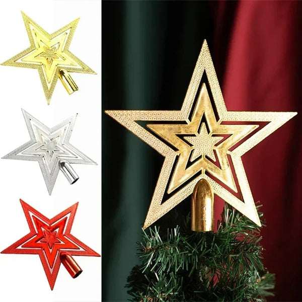 Ponteira para Árvore de Natal Estrela Brilhante Cazza