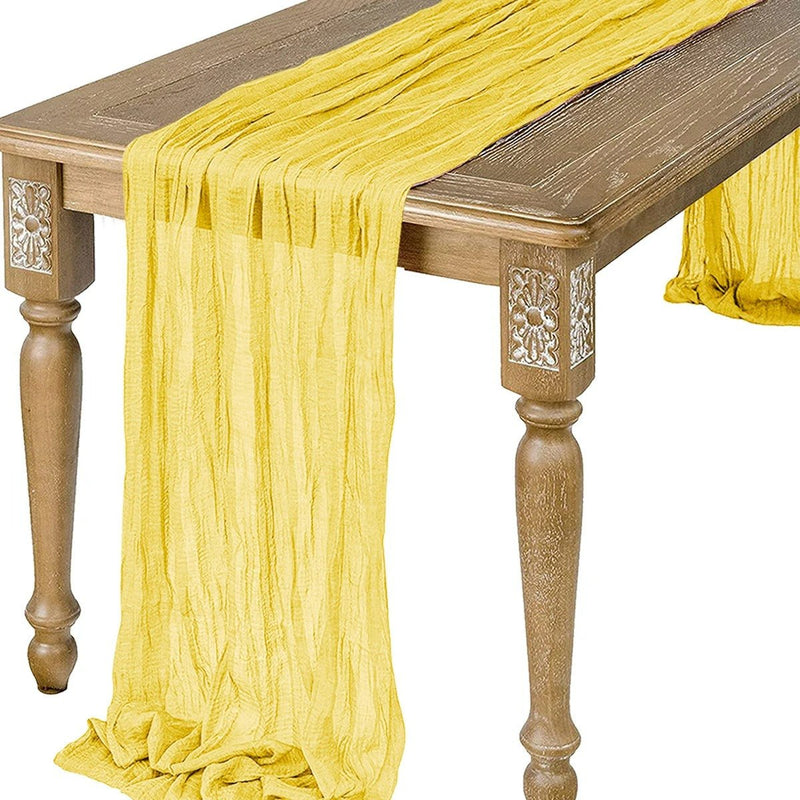 Caminho de Mesa Elegância Sutil em Cheesecloth Vintage Cazza