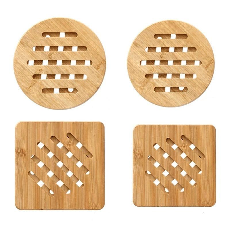 Conjunto Protetores de Mesa Térmico Natural em Bambu Cazza