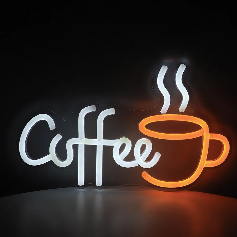 Luminária Neon de Parede LED Café Cazza