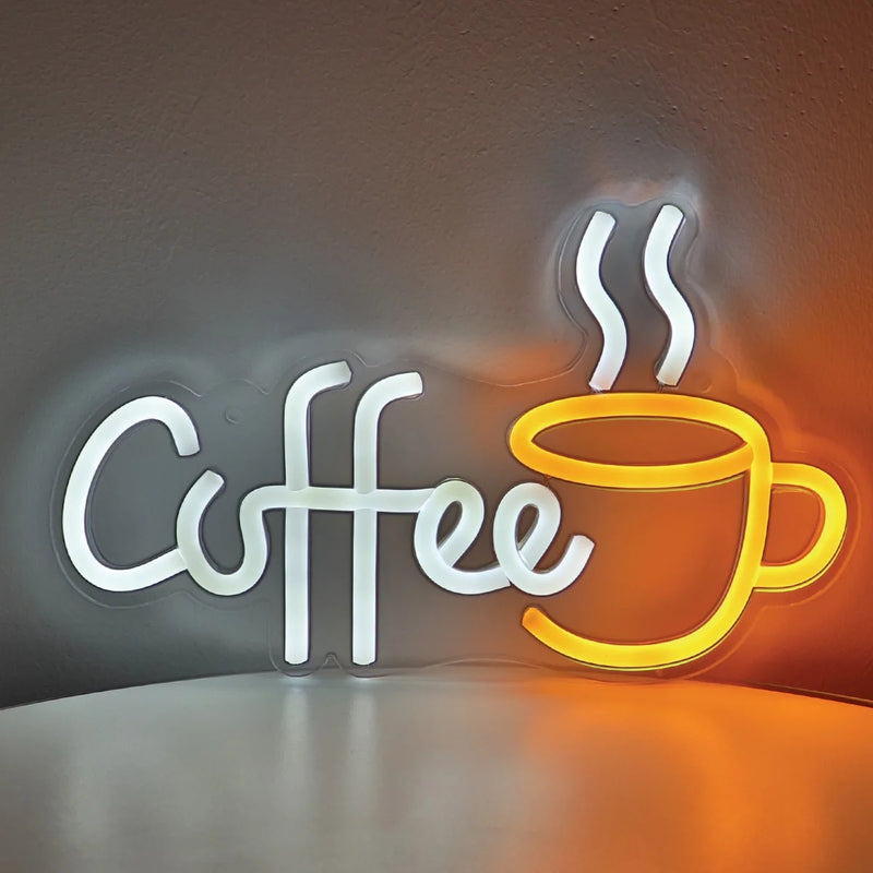 Luminária Neon de Parede LED Café Cazza