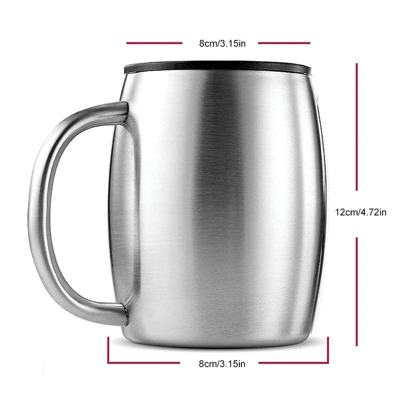 Caneca Térmica Dupla Inox 420ml Cazza