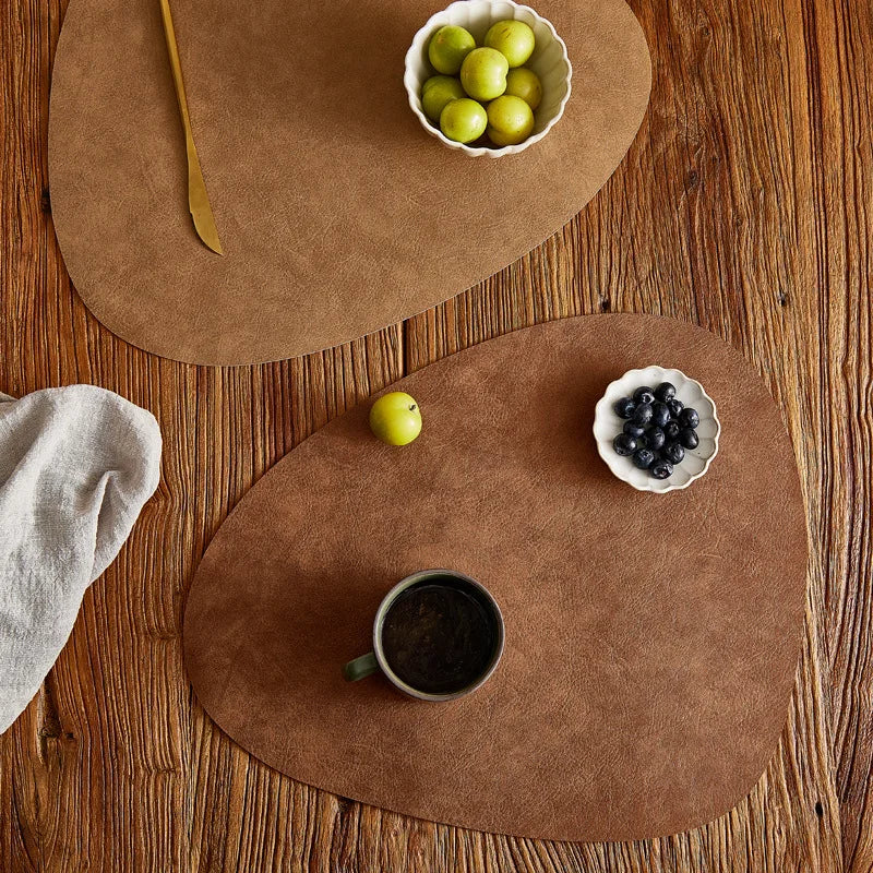 Decorador de Mesa de Couro Impermeáveis e Laváveis Cazza